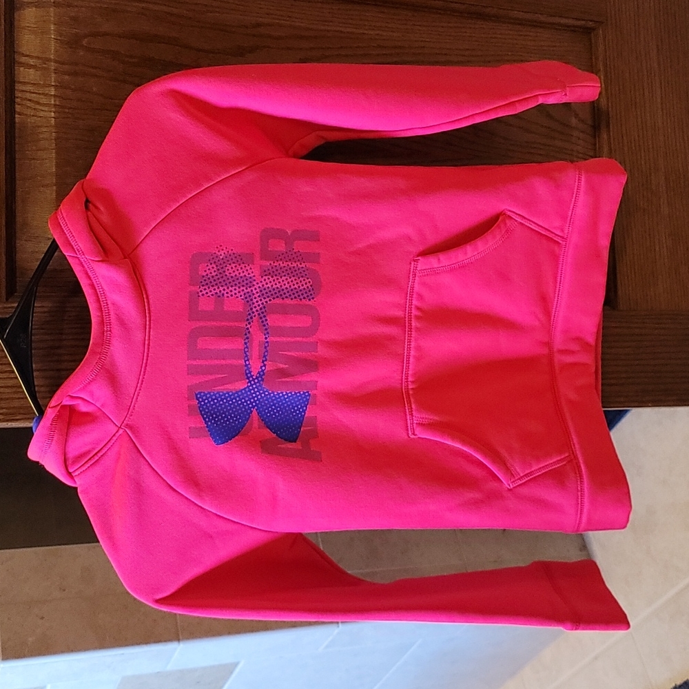 Under Armour Hoodie Girl's Youth Small Pink Purple YS